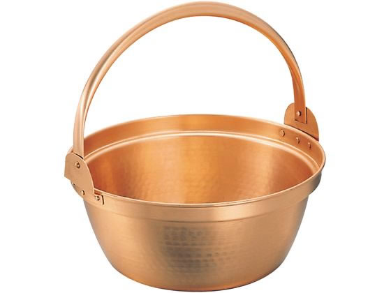 【レビュー投稿で100円OFFクーポン】【お取り寄せ】丸新銅器 銅 山菜鍋(内側スズ引き無し)30cm 0142900 キッチン雑貨