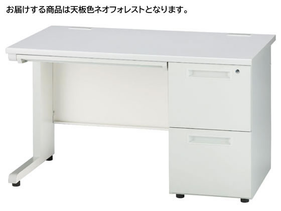 【マラソン限定★ポイント2倍】【メーカー直送】イノウエ 片袖机 2段右袖 W1200 フォレスト×ホワイト GSD-W127-2R【代引不可】【お客様組立】片袖机 スチールデスク ワゴン オフィスデスク 事務机 オフィス家具|ココデカウ