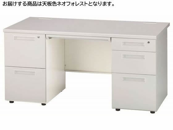 【百貨店SALE押さえる★最大限度20%OFF＆2,000円クーポン券】【製造業者直送】イノウエ 両袖机 2段3段 W1400 フォレスト×白いこと GSD-W147【代引不可】【精神的な統合・とり備える・貨物輸送無料】 両袖机 スチール写真学習机 手押し車 執務室学習机 事務机 執務室調度品