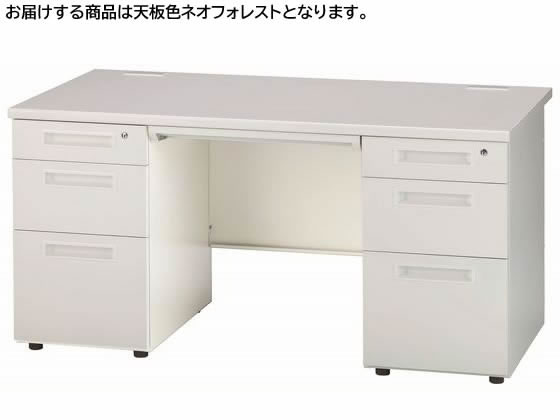 【百貨店SALE押さえる★最大限度20%OFF＆2,000円クーポン券】【製造業者直送】イノウエ 両袖机 3段3段 W1400 フォレスト×白いこと GSD-W147【代引不可】【精神的な統合・とり備える・貨物輸送無料】 両袖机 スチール写真学習机 手押し車 執務室学習机 事務机 執務室調度品