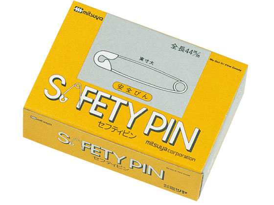 【レビュー投稿で100円OFFクーポン】【お取り寄せ】ミツヤ 安全ピン NO.4 100本×10〈箱入〉 AP-4 安全ピン 名札 キーホルダー