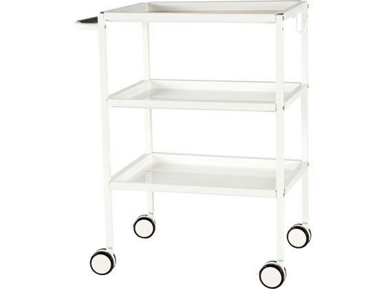 医療用　メディカル　ホワイト　メタル　ラック　２段　業務　作業用 楽天市場】スチールワゴンII ホワイト RFWG2-STWH メディカル診察用