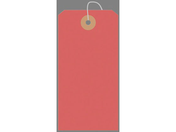 【レビュー投稿で100円OFFクーポン】【お取り寄せ】タカ印 カラー荷札 大(120×60mm) 赤 一穴 1000枚 25-141 荷物タグ 針金荷札 荷札 宅配 梱包
