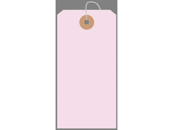 【レビュー投稿で100円OFFクーポン】【お取り寄せ】タカ印 カラー荷札 大(120×60mm) 桃 一穴 1000枚 25-142 荷物タグ 針金荷札 荷札 宅配 梱包