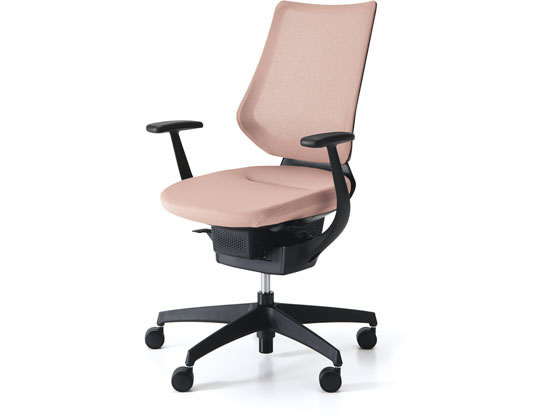 【レビュー投稿で100円OFFクーポン】【メーカー直送】コクヨ イング メッシュ・バーチカル ブラックシェル 樹脂脚 アッシュピンクW【代引不可】【組立・設置・送料無料】肘付き 固定肘タイプ メッシュチェア オフィスチェア オフィス家具
