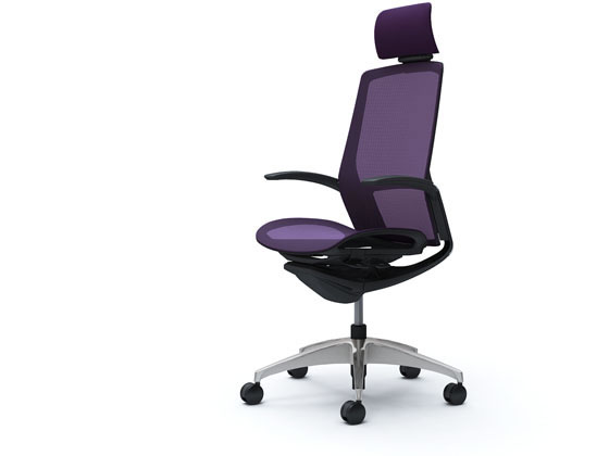 【レビュー投稿で100円OFFクーポン】【メーカー直送】オカムラ フィノラ エクストラハイバック 座メッシュ アジャスト肘パープル C78AAR【代引不可】【組立・設置・送料無料】肘付き 可動肘タイプ メッシュチェア オフィスチェア オフィス家具