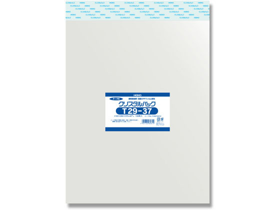 【マラソン限定★ポイント2倍】【お取り寄せ】ヘイコー クリスタルパック 290×370+40mm 100枚×10袋 T29-37 OPP袋 テープ付き|ココデカウ