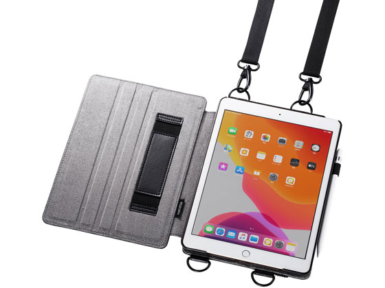 【レビュー投稿で100円OFFクーポン】【お取り寄せ】サンワサプライ iPad 10.2インチ スタンド機能付きショルダーベルトケース タブレットケース カバー タブレット関連品 スマホ 家電