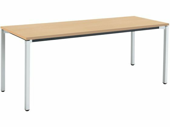 【マラソン限定★ポイント2倍】【メーカー直送】コクヨ JUTO W1800&times;D750 スクエア角 オーク 角シルバー アジャスター【代引不可】【組立・設置・送料無料】正方形 長方形 ミーティングテーブル 会議用テーブル 長机 オフィス家具｜ココデカウ