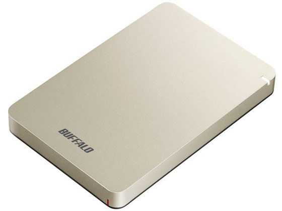 【マラソン限定★ポイント2倍】【お取り寄せ】バッファロー USB3.1ポータブルHDD1TBゴールド HD-PGF1.0U3-GLA ハードディスク 外付けドライブ USBメモリ パソコン 家電|ココデカウ