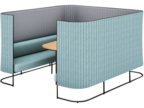 スクリーンブース　インフレーム　集中ブー SN-TSQ13RBMV5GNB5N 20015374 送料無料 コクヨ kokuyo コクヨ inframe(インフレーム) 集中スクリーンブース 六角形