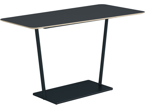 【レビュー投稿で100円OFFクーポン】【メーカー直送】コクヨ リージョン 台形 ハイテーブル黒脚 W1800 チャコール【代引不可】【組立・設置・送料無料】カフェテーブル 会議用テーブル 長机 オフィス家具