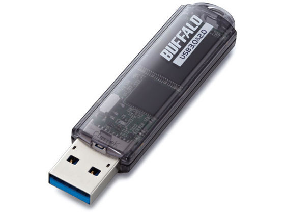 【マラソン限定★ポイント2倍】【お取り寄せ】バッファロー USB3.0 USBメモリ 64GB ブラック RUF3-C64GA-BK ＵＳＢメモリ 外付けドライブ パソコン 家電