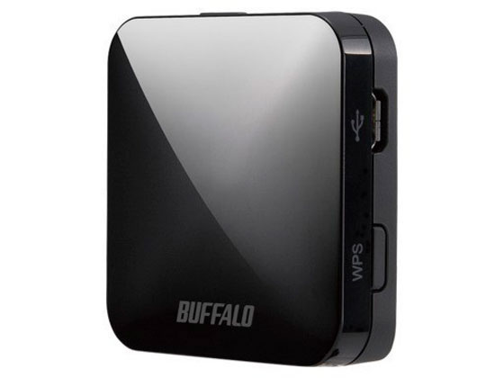 【マラソン限定★2,000円クーポン＆ポイント2倍】【お取り寄せ】バッファロー 無線LAN親機トラベルルーター ブラック WMR-433W2-BK 無線ルーター ネットワーク機器 パソコン 家電