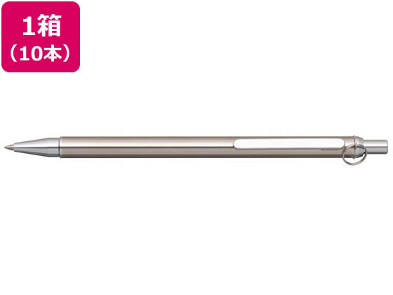 【百貨店SALE押さえる★最大限度20%OFF＆2,000円引き換え証】【お取り寄せ】プラチナ 輪っか付き添い人ステンレス鋼ボールペン 10本 BSL-DWR#9 黒インキ 油性ボールペン