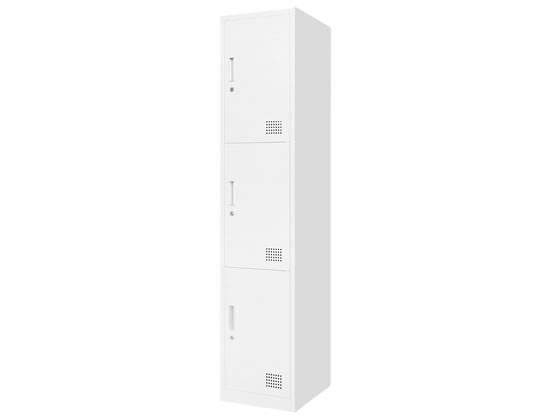 【百貨店SALE押さえる★最大限度20%OFF＆2,000円引き換え証】【製造会社直送】Netforce ファシル スリムスチールロッカー 3人用 1列3段白いこと【代引不可】【取り引き先精神的な統合】 スチール写真ロッカー 押し入れ 事務室調度品