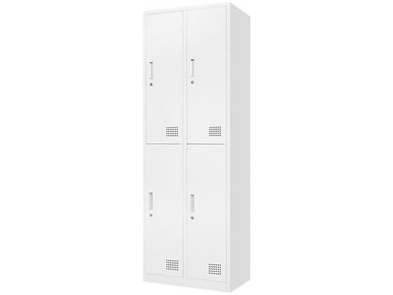 Netforce ファシル スチールロッカー 4人用 2列2段 ホワイト FAC-4T