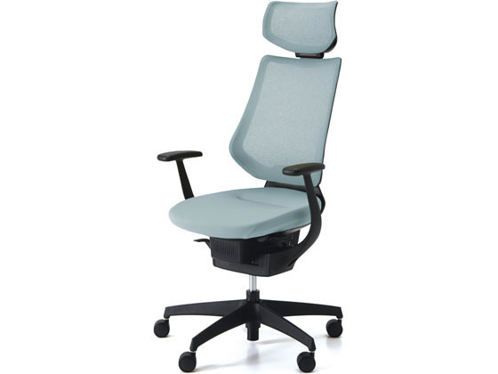 【レビュー投稿で100円OFFクーポン】【メーカー直送】コクヨ イング メッシュ・ヘッドレスト ブラックシェル 樹脂脚 アッシュターコイズV【代引不可】【組立・設置・送料無料】肘付き 固定肘タイプ メッシュチェア オフィスチェア オフィス家具