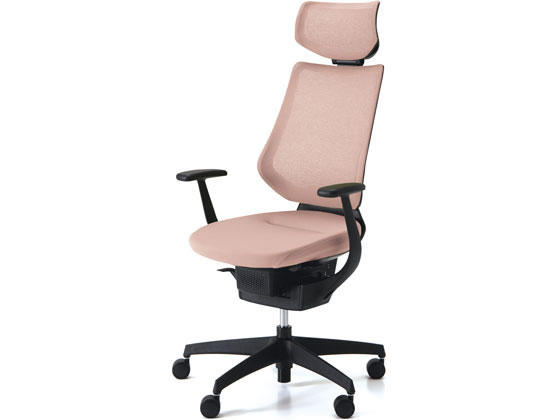 【レビュー投稿で100円OFFクーポン】【メーカー直送】コクヨ イング メッシュ・ヘッドレスト ブラックシェル 樹脂脚 アッシュピンクV【代引不可】【組立・設置・送料無料】肘付き 固定肘タイプ メッシュチェア オフィスチェア オフィス家具
