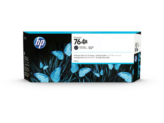 【マラソン限定★ポイント2倍】【お取り寄せ】HP HP764B インクカートリッジ マットブラック 300ml 3WX40A ヒューレットパッカード HPブラック インクジェットカートリッジ インクカートリッジ トナー|ココデカウ