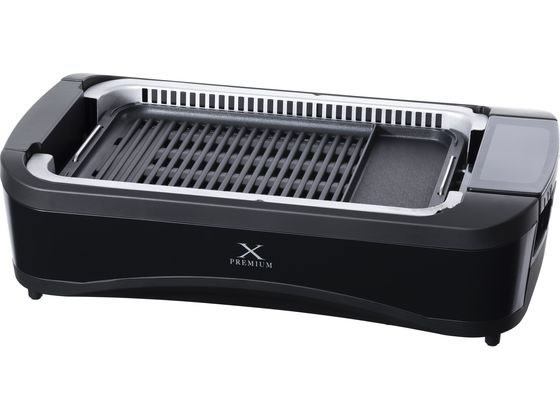 【マラソン限定★2,000円クーポン＆ポイント2倍】YAMAZEN 吸煙焼き肉グリル YGMC-FXT130(B) ホットプレート グリル鍋 ＩＨ調理器 キッチン家電 調理家電