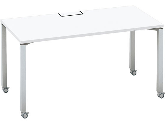【レビュー投稿で100円OFFクーポン】【メーカー直送】コクヨ ワークフィット Std片面 W1400D700 ホワイト×灰脚 キャスター【代引不可】【組立・設置・送料無料】幅 フリーアドレスデスク オフィスデスク 事務机 オフィス家具