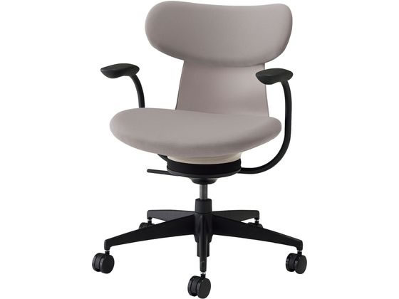 【レビュー投稿で100円OFFクーポン】【メーカー直送】コクヨ イングライフ 肘付 背クッション 5本脚 ナイロン グレー【代引不可】【組立・設置・送料無料】肘なし 布張りチェア オフィスチェア オフィス家具