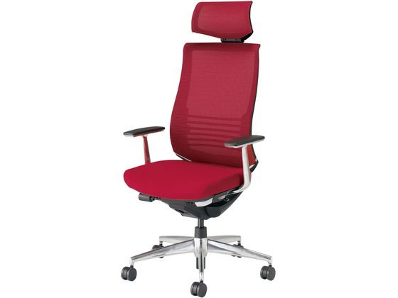 【レビュー投稿で100円OFFクーポン】【メーカー直送】コクヨ ベゼル ヘッドレスト付 アルミ肘 アルミ脚 カーマイン Vキャスター【代引不可】【組立・設置・送料無料】肘付き 固定肘タイプ メッシュチェア オフィスチェア オフィス家具
