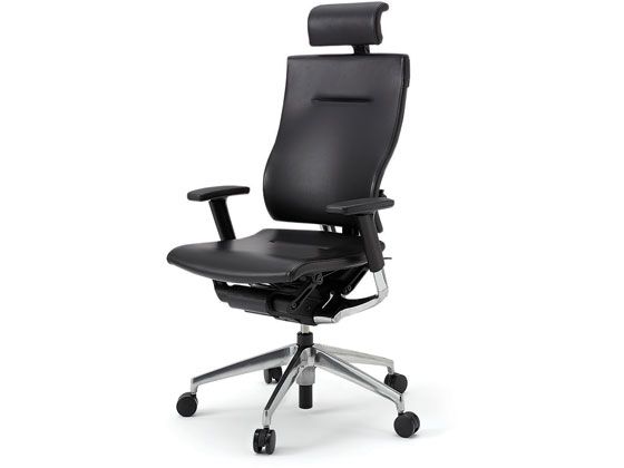 【レビュー投稿で100円OFFクーポン】【メーカー直送】イトーキ スピーナチェア レザー ヘッド付 本体アルミ 可動肘 ブラック【代引不可】【組立・設置・送料無料】肘付き 可動肘タイプ レザーチェア オフィスチェア オフィス家具