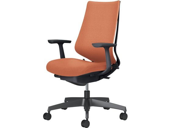 【文芸評論服従で100円OFFクーポン券】【製造業者直送】コクヨ 女性議長 デュオラ2 黒いこと脚 座布団 ホンブルグ帽テラコッタ【代引不可】【精神的な統合・とり備える・貨物輸送無料】肘付き添い人 くっ付ける肘印字機 布張り女性議長 執務室女性議長 執務室調度品