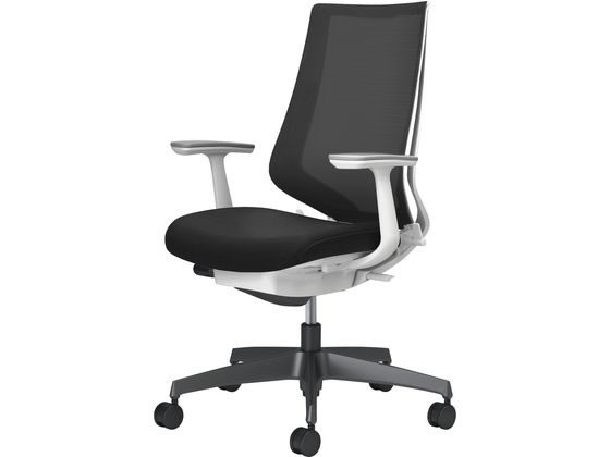 【マラソン限定★ポイント2倍】【メーカー直送】コクヨ チェア デュオラ2 ブラック脚 メッシュ ブラック【代引不可】【組立・設置・送料無料】肘付き 可動肘タイプ メッシュチェア オフィスチェア オフィス家具｜ココデカウ 51,896円