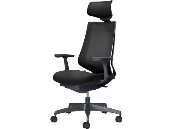 【マラソン限定★ポイント2倍】【メーカー直送】コクヨ チェア デュオラ2 ブラック脚 メッシュ ブラック【代引不可】【組立・設置・送料無料】肘付き 可動肘タイプ メッシュチェア オフィスチェア オフィス家具｜ココデカウ 60,343円
