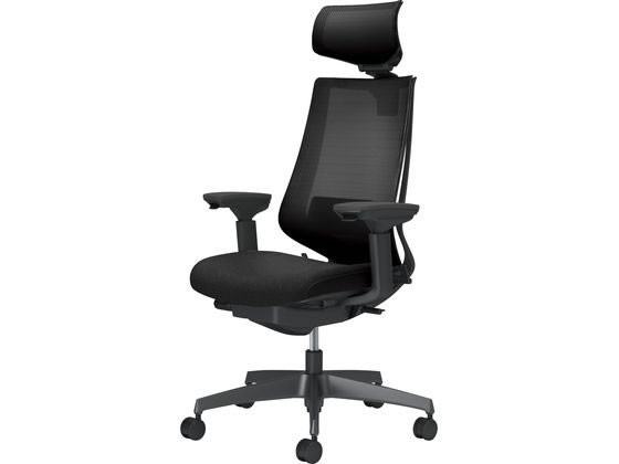 【レビュー投稿で100円OFFクーポン】【メーカー直送】コクヨ チェア デュオラ2 ブラック脚 メッシュ ブラック【代引不可】【組立・設置・送料無料】 肘付き 可動肘タイプ メッシュチェア オフィスチェア オフィス家具｜ココデカウ