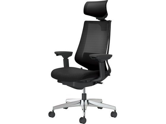 【レビュー投稿で100円OFFクーポン】【メーカー直送】コクヨ チェア デュオラ2 アルミ脚 メッシュ ブラック【代引不可】【組立・設置・送料無料】 肘付き 可動肘タイプ メッシュチェア オフィスチェア オフィス家具｜ココデカウ