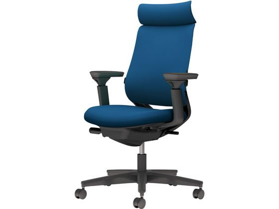 【マラソン限定★ポイント2倍】【メーカー直送】コクヨ チェア ミトラ2 可動肘 ランバー付 プルシアンブルー ポリウレタン巻【代引不可】【組立・設置・送料無料】肘付き 可動肘タイプ メッシュチェア オフィスチェア オフィス家具｜ココデカウ