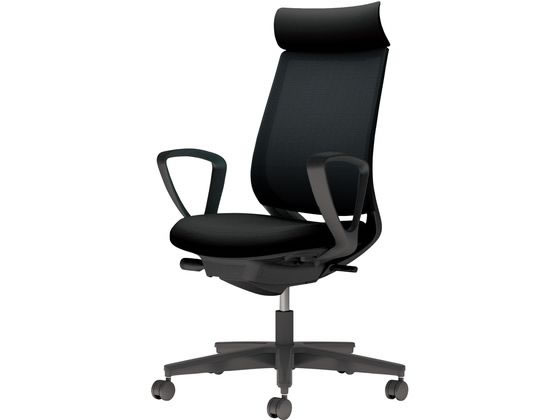 【レビュー投稿で100円OFFクーポン】【メーカー直送】コクヨ チェア ミトラ2 サークル肘 ブラック ポリウレタン巻き【代引不可】【組立・設置・送料無料】 肘付き 固定肘タイプ 布張りチェア オフィスチェア オフィス家具｜ココデカウ