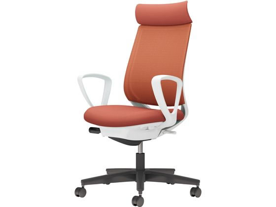 【レビュー投稿で100円OFFクーポン】【メーカー直送】コクヨ チェア ミトラ2 サークル肘 ソフトテラコッタ ポリウレタン巻き【代引不可】【組立・設置・送料無料】 肘付き 固定肘タイプ 布張りチェア オフィスチェア オフィス家具｜ココデカウ