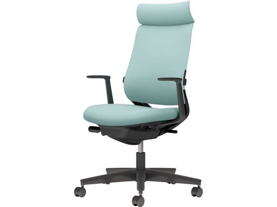 【マラソン限定★ポイント2倍】【メーカー直送】コクヨ チェア ミトラ2 L型肘 ランバー付 アッシュターコイズ ポリウレタン巻【代引不可】【組立・設置・送料無料】肘付き 固定肘タイプ 布張りチェア オフィスチェア オフィス家具｜ココデカウ
