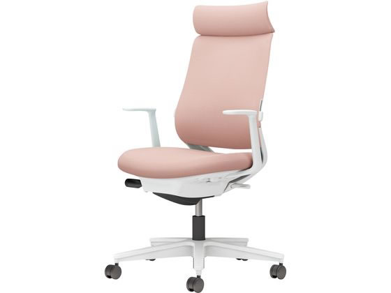 【マラソン限定★ポイント2倍】【メーカー直送】コクヨ チェア ミトラ2 L型肘 ランバー付 アッシュピンク ナイロンキャスター【代引不可】【組立・設置・送料無料】肘付き 固定肘タイプ 布張りチェア オフィスチェア オフィス家具|ココデカウ