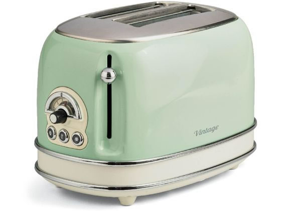 【百貨店SALE押さえる★最大限度20%OFF＆2,000円クーポン券】【お取り寄せ】Ariete トースター ビンテージシリーズ 緑であること 155GN トースター オーヴントースター 勝手もと家電 膳立て家電