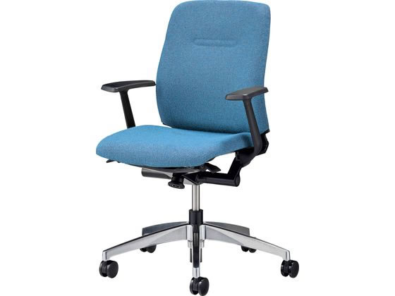 【文芸評論服従で100円OFFクーポン券】【製造業者直送】百獣の王事務器 オフィスチェアー コス虎 T型手 青み No.3711F【代引不可】【取り引き先精神的な統合】肘付き添い人 くっ付ける肘印字機 布張り女性議長 執務室女性議長 執務室調度品