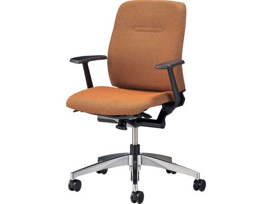 【文芸評論服従で100円OFFクーポン券】【製造業者直送】百獣の王事務器 オフィスチェアー コス虎 T型手 オレンジ色 No.3711F【代引不可】【取り引き先精神的な統合】肘付き添い人 くっ付ける肘印字機 布張り女性議長 執務室女性議長 執務室調度品