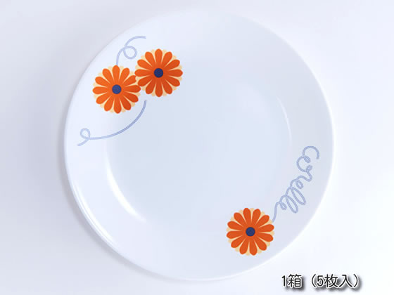 【文芸評論服従で100円OFFクーポン券】【お取り寄せ】パール金属 コレール オレンジ色マーガレット お皿 箱売 5枚仕掛ける 角皿 洋食器 勝手もと 時刻表