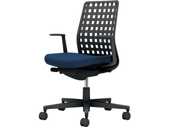 【レビュー投稿で100円OFFクーポン】【メーカー直送】コクヨ モネット 背樹脂シェル L肘 ブラック ブラック ネイビー(U)【代引不可】【組立・設置・送料無料】肘なし 樹脂チェア オフィスチェア オフィス家具