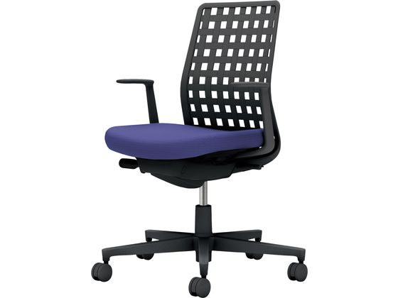 【レビュー投稿で100円OFFクーポン】【メーカー直送】コクヨ モネット 背樹脂シェル L肘 ブラック ブラック ディープパープル(U)【代引不可】【組立・設置・送料無料】肘なし 樹脂チェア オフィスチェア オフィス家具