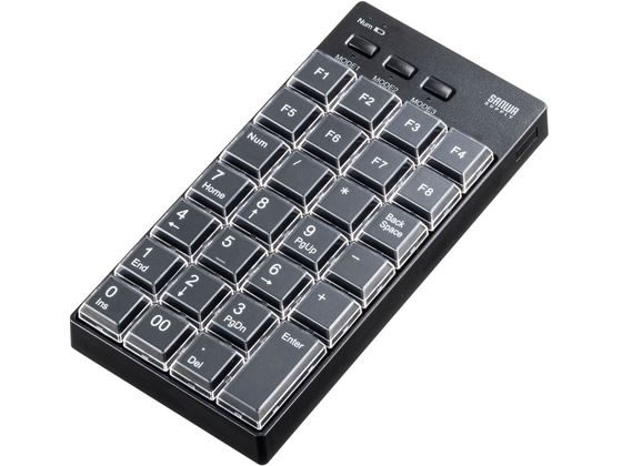 【マラソン限定★ポイント2倍】サンワサプライ プログラマブルテンキー Bluetoothモデル NT-BT26BK｜ココデカウ