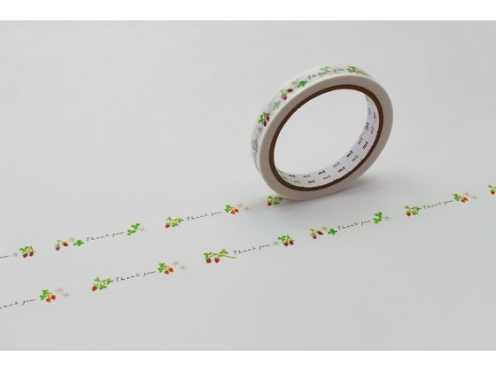 楽天市場】マスキングテープ mt large core 15mm×25m【いちご Thank