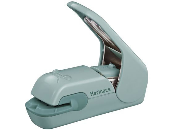 KOKUYO Harinacs Press Staple-Free Stapler - Blue Green