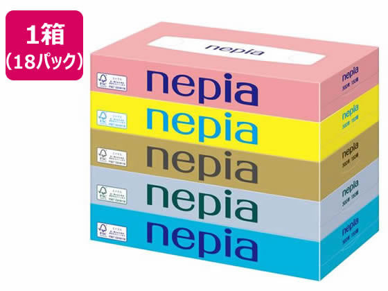 【マラソン制限事項★2,000円引き換え証＆尖んがり2倍】貨物輸送無料 皇子ネピア ネピアティシュ 150組 5個×18容器に並べる ちり紙 日用消耗品-日用品雑貨・文房具・手芸-ティッシュ・トイレットペーパー