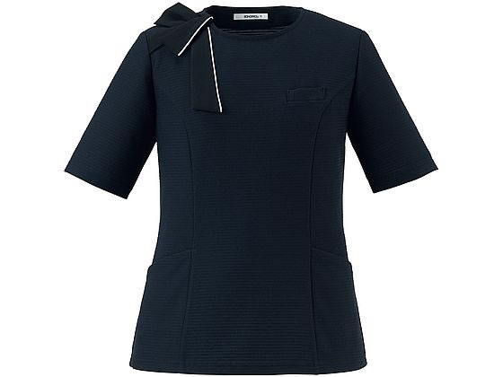 【お取り寄せ】ボンマックス ポロニット(チュニック丈) オーキッド 15号 AD8810-14 事務服 制服 BONOFFICE ボンオフィス ポロニット（チュニック丈
